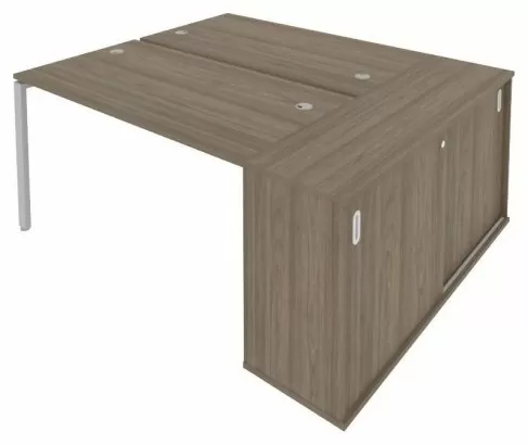 Рабочая станция с опорным шкафом-купе