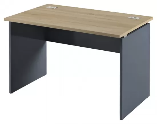 Стол прямой с заглушками кабель-канала