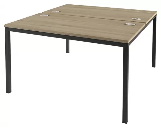 Стол тандем на металлокаркасе