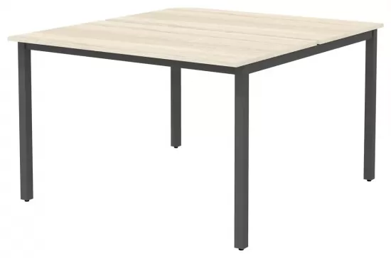 Сдвоенный стол на металлокаркасе