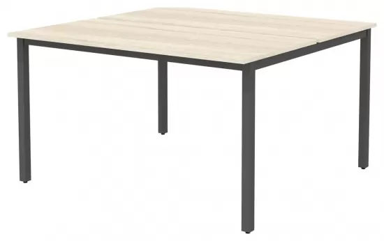 Сдвоенный стол на металлокаркасе