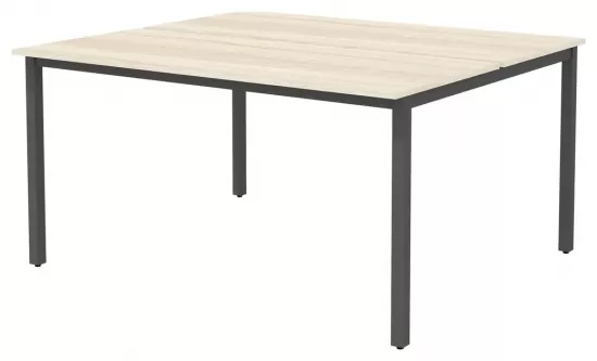 Сдвоенный стол на металлокаркасе