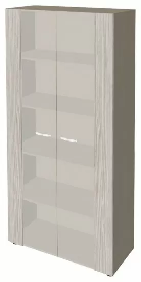 Шкаф высокий со стеклянными фасадами