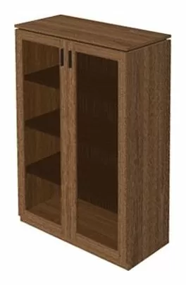 Шкаф средний со стеклянными дверьми