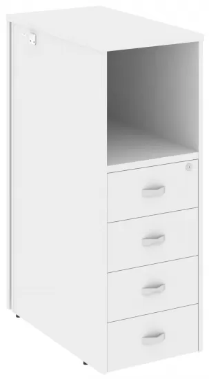 Тумба 4 ящика проходная средняя