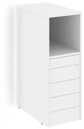 Тумба с подсветкой 5 ящиков TIP-ON завершающая левая