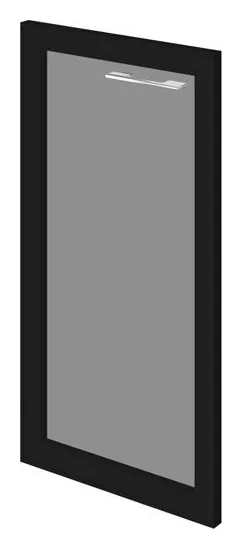 Дверь низкая стеклянная левая