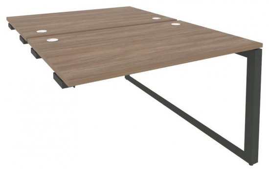 Стол-приставка двойной на О-образном м/к к опорным элементам