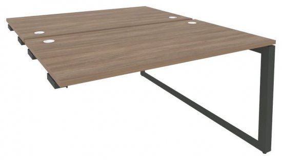 Стол-приставка двойной на О-образном м/к к опорным элементам