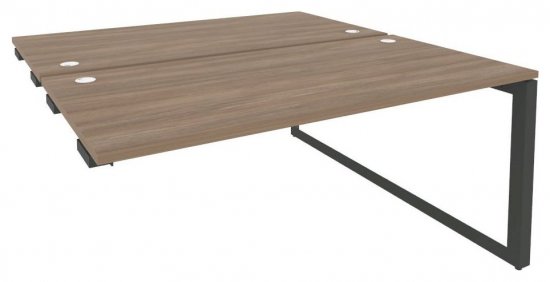 Стол-приставка двойной на О-образном м/к к опорным элементам