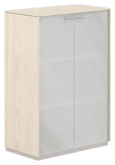 Шкаф средний со стеклом мат.