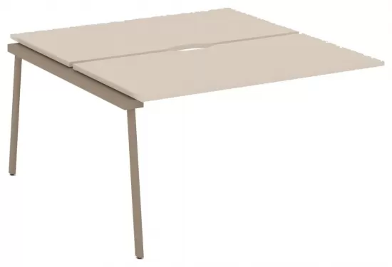 Двойной элемент рабочей станции с вырезом на плоскоовальной трубе