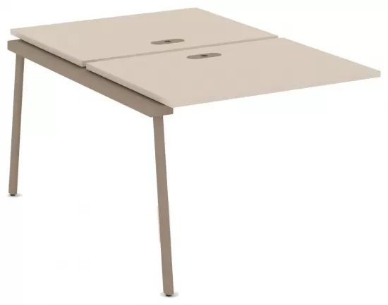 Двойной элемент рабочей станции с лючком на плоскоовальной трубе