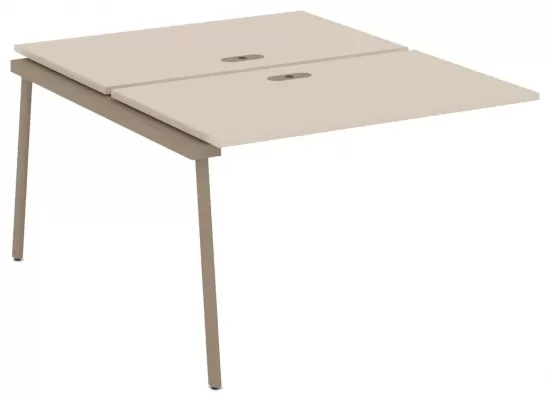 Двойной элемент рабочей станции с лючком на плоскоовальной трубе