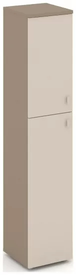 Шкаф высокий узкий левый (1 средний фасад ЛДСП + 1 низкий ЛДСП)