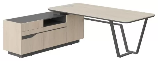 Стол с большой тумбой левый