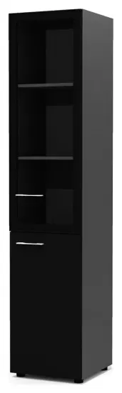 Шкаф узкий комбинированный