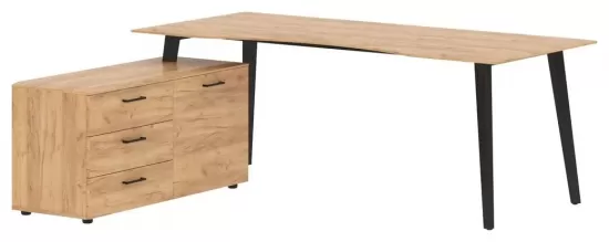 Стол руководителя с тумбой левый