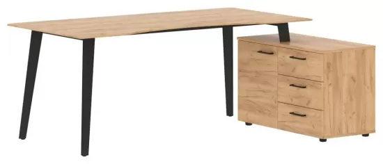 Стол руководителя с тумбой правый