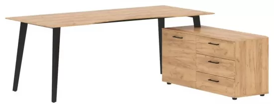 Стол руководителя с тумбой правый