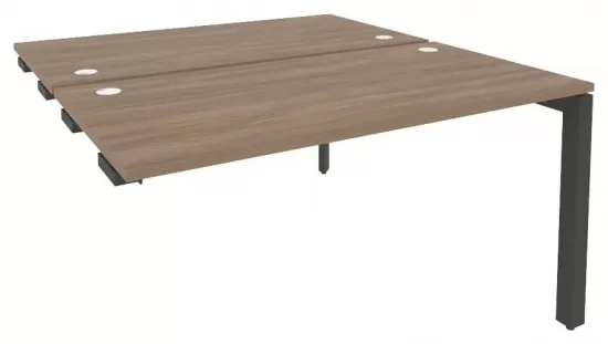 Стол-приставка двойной на П-образном м/к к опорным элементам