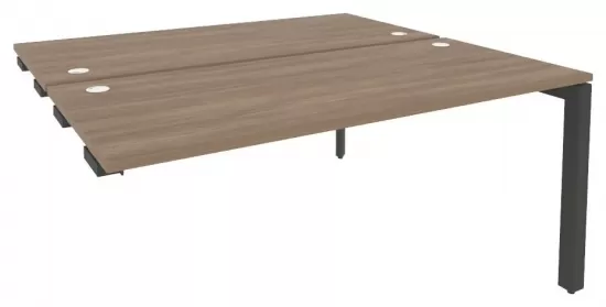 Стол-приставка двойной на П-образном м/к к опорным элементам