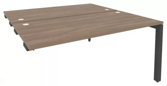 Стол-приставка двойной на П-образном м/к к опорным элементам