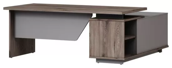 Стол руководителя с опорной тумбой левый