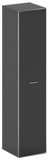 Шкаф узкий высокий со стеклом