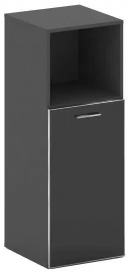 Шкаф узкий средний правый со стеклом