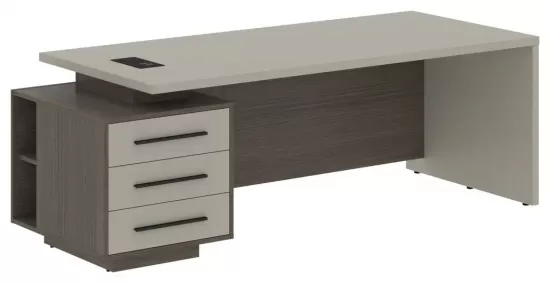 Стол руководителя с тумбой левый