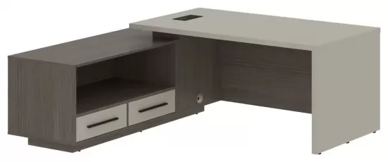 Стол руководителя с тумбой левый