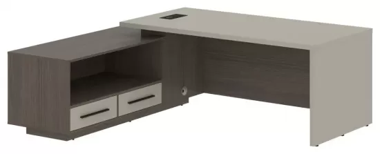 Стол руководителя с тумбой левый