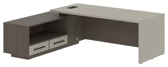 Стол руководителя с тумбой левый