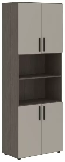 Шкаф с 2-мя комплектами глухих малых дверей