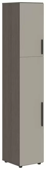 Шкаф-колонка с глухими малыми и средними дверьми левая