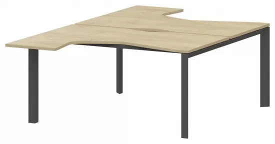 Бенч двойной эргономичный на П-образном металлокаркасе