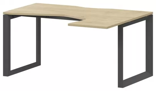 Стол эргономичный правый на О-образном металлокаркасе