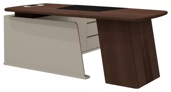 Стол на опорной тумбе правый