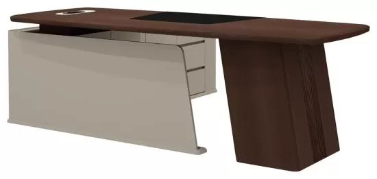 Стол на опорной тумбе правый