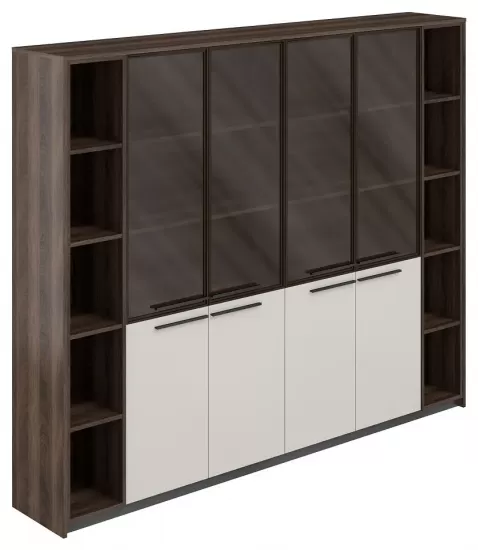 Шкаф высокий комбинированный (2 шт) с 2-мя стеллажами