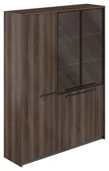 Шкаф высокий широкий комбинированный и узкий левый