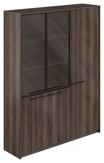 Шкаф высокий широкий комбинированный и узкий правый