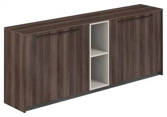 Шкаф низкий (2 шт) со стеллажом