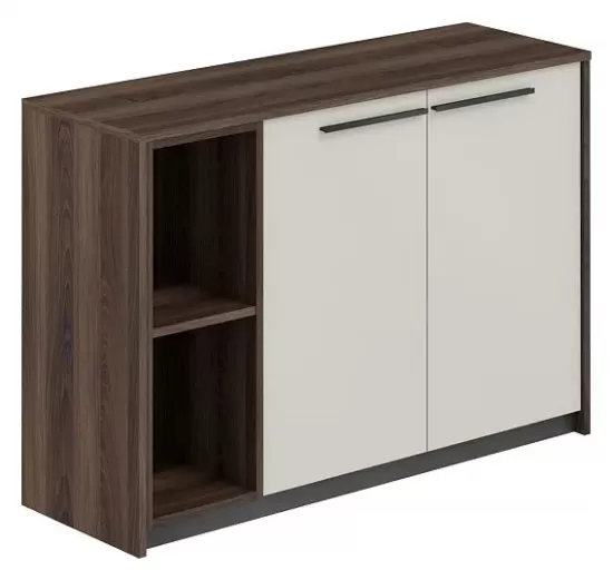 Шкаф низкий со стеллажом левый