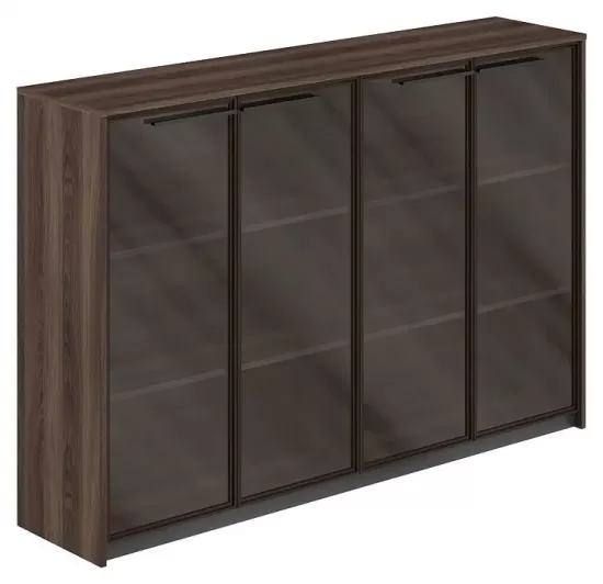 Шкаф средний со стеклом (2 шт)