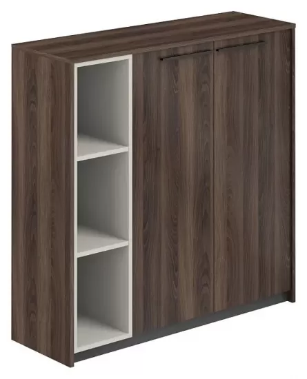 Шкаф средний со стеллажом левый